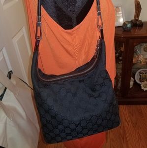 Authentic black on black Gucci bag